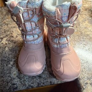 Kids Pink Snow Boots